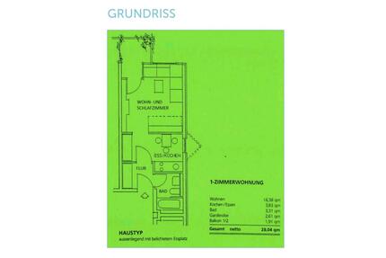 gemütliche 1-Zimmerwohnung in Stuttgart-Möhringen - Leinfelden-Echterdingen
