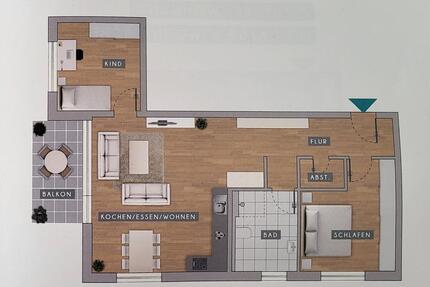 3-Zi-Whg. 84m² in Backnang zu vermieten ab 01.07.2026