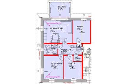 Schöne 4-Raum-Wohnung mit EBK und Balkon in Obernberg am Inn - Kirchham