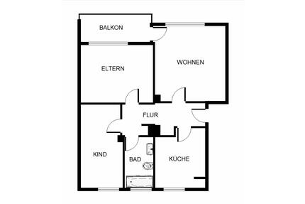 3-Zimmer-Wohnung mit Balkon in Gelsenkirchen Hassel
