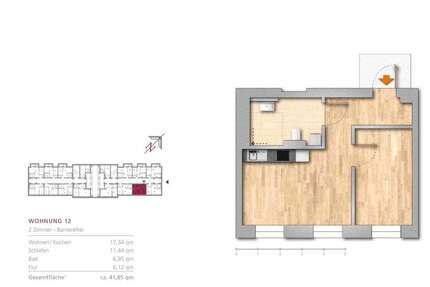 Wohnung zum Kaufen in Berlin Buch 185.000,00 € 41.85 m² - Berlin / Buch