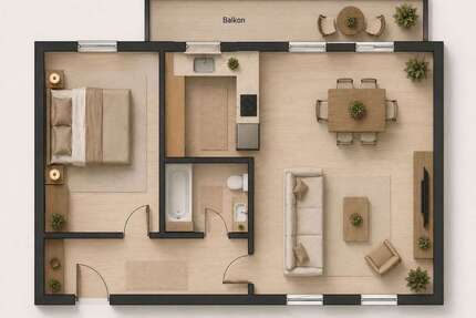 Wohnung zum Mieten in Berlin 857,60 € 53.6 m²