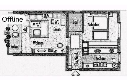 Zwei Zimmer Wohnung in Plochingen