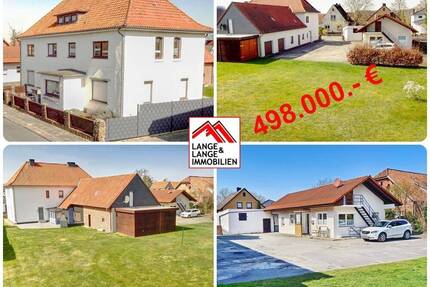 Uetze: 2 Häuser = 3 Wohnungen, 3 Garagen + Carport + potentielles Bauland im Garten