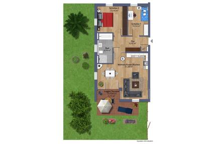 3-Zimmer-Erdgeschosswohnung mit Garten - Penzberg