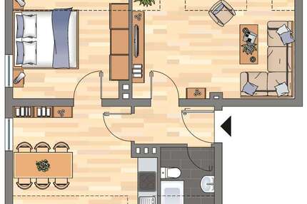 Wohnung zum Mieten in Montabaur 569,00 € 58.7 m²
