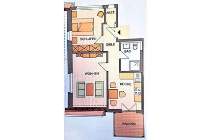 Wohnung zum Mieten in Wangen 575,00 € 45 m²