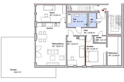 Wohnung zum Mieten in Hattingen 1.856,52 € 137.52 m²