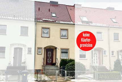 HORN IMMOBILIEN ++RESERVIERT! Neubrandenburg Vogelviertel, gepflegtes Reihenmittelhaus mit Garage und Terrasse