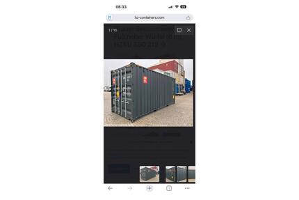 Überseecontainer, 20 Fuß, zu vermieten Lagerfläche - Schaafheim