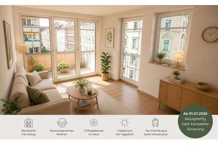 Wohnung zum Mieten in Leipzig 1.100,00 € 68.72 m²