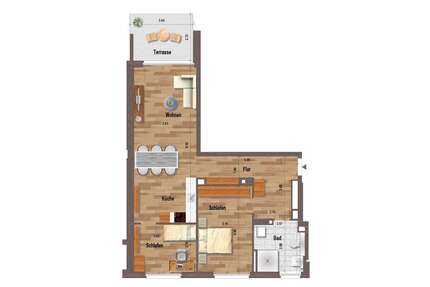 Wohnung zum Mieten in Mönchengladbach 1.119,00 € 86 m²