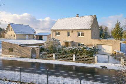 Kleines Landhaus mit Garage, Werkstatt und kleinem Garten - Grimma Pöhsig