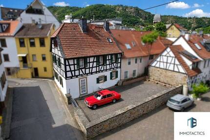Historisches Fachwerkhaus mit vier Einheiten, Terrasse, Hof und Garagen in Bad Münster am Stein - Bad Kreuznach Bad Münster-Ebernburg