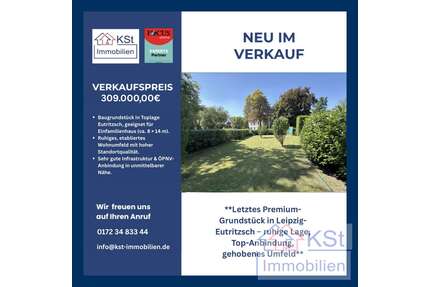 Grundstück zu verkaufen in Leipzig Eutritzsch 309.000,00 € 388 m² - Leipzig / Eutritzsch