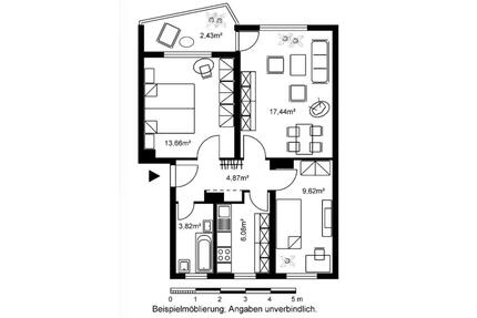 Morgen Besichtigung - 2,5 Zimmer mit Balkon Biebrich - Wiesbaden