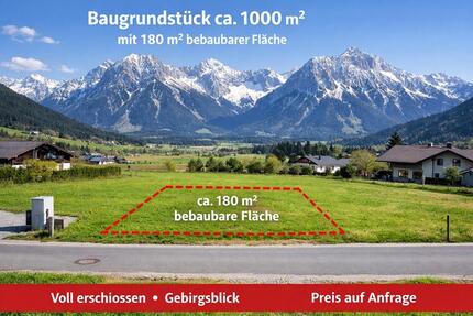 Baugrundstück ca. 1000 m2 - 123,00&nbsp;EUR Kaltmiete, ca.&nbsp; 0,00&nbsp;m&sup2; in Bad Tölz (PLZ: 83646)