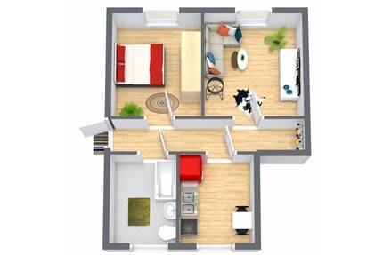 2-Raum-Wohnung mit Einbauküche in Traumlage - Langenweißbach Langenbach