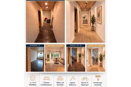 • 3-Zimmer-Wohnung mit Balkon & Grünblick in Bremen-Neustadt
