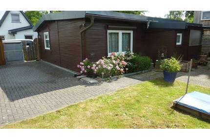 Holzhaus, Dauer-Wohnen oder Wochenendhaus auf Campingplatz - Tespe