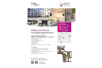 Wohnung zum Mieten in Hildesheim 600,00 € 25.5 m²