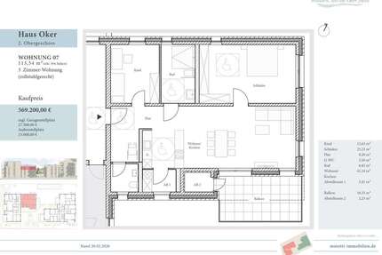 Wohnung zum Kaufen in Wolfenbüttel 569.200,00 € 113.54 m²