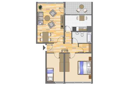Wohnung zum Mieten in Gelsenkirchen 499,00 € 75.34 m²