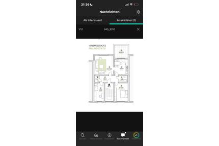 3,5 Zimmer Wohnung mit großer Sonnenterrasse zu vermieten ab 1.5. - Essen Stadtbezirk II