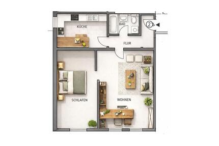 2 - Zimmerwohnung im Herzen der Fürther Altstadt
