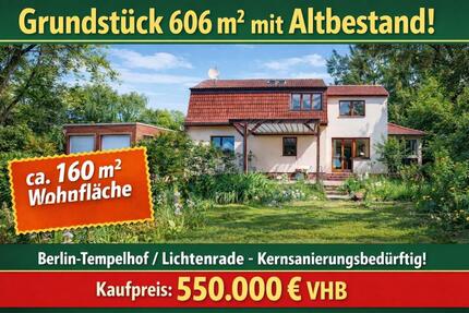 Grundstück mit Altbestand, bereit zur Neugestaltung - Berlin Tempelhof-Schöneberg
