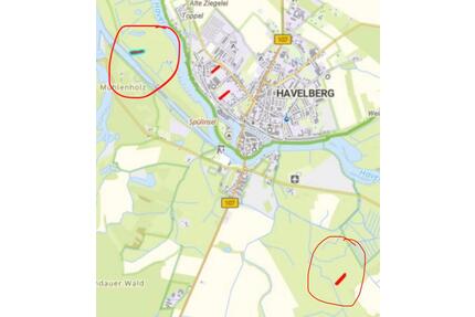 Havelberg Grünland 2 Flächen 7054qm Wiesen