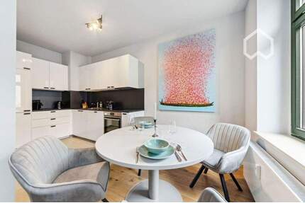 Moderne sanierte möbilierte 2-Zimmerwohnung in zentraler Lage in Leipzig, Stadtteil Reudnitz
