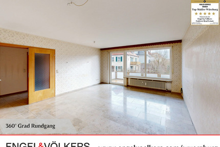 Großzügige 4-Zimmer-Wohnung mit Südbalkon in beliebter Wohnlage der Sanderau - Würzburg