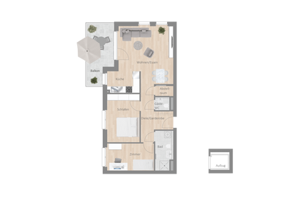 Wohnung zum Mieten in Besigheim 1.050,00 € 78.55 m²