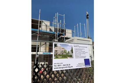 Herrliche 3-Zi.-Wohnung nahe Ikea, ruhiger Südwest-Garten, Neubau mit Top-Ausstattung... Bad mit Fenster, Abstellraum…noch in diesem Jahr einziehen! - Fürth Ronhof