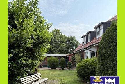 Landhaus mit 2 Wohneinheiten und Gewerbeteil, mit 5000 m² Grundstück - Weyhe Melchiorshausen
