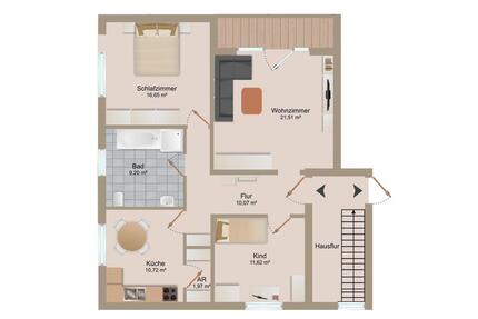 Eigentumswohnung in Hambergen - 163.500,00&nbsp;EUR Kaufpreis, ca.&nbsp; 81,74&nbsp;m&sup2; in Hambergen (PLZ: 27729)
