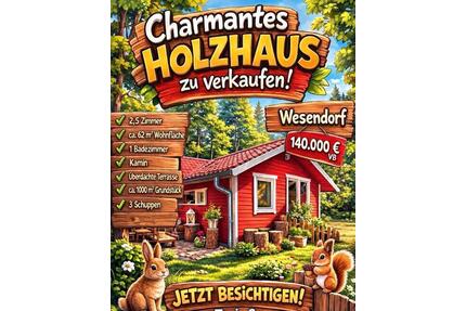 Holzhaus in der Natur - keine Pacht! - Wesendorf