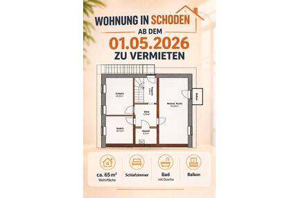 Wohnung zu vermieten - 550,00&nbsp;EUR Kaltmiete, ca.&nbsp; 65,00&nbsp;m&sup2; in Ayl (PLZ: 54441)