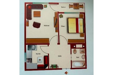 2-Zimmer Wohnung in ruhiger Lage von Kaufbeuren