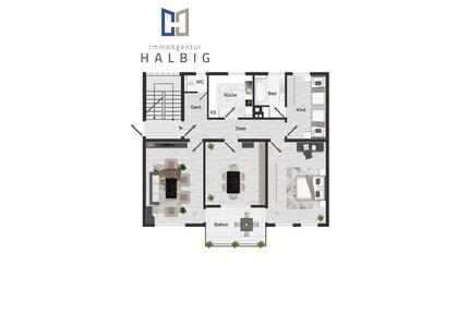 familienfreundliche 3-Raum-Wohnung - Ansbach