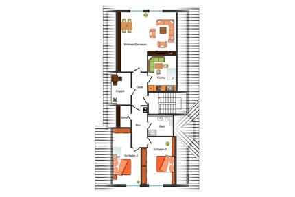 möbilierte helle 3-Zi.-DG-Wohnung mit Balkon inkl. Heizkosten - Simmerath