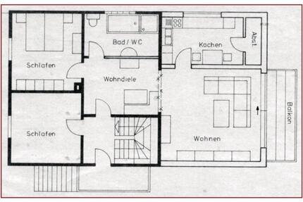 Schöne 3ZKB + Balkon, zentral in Netphen