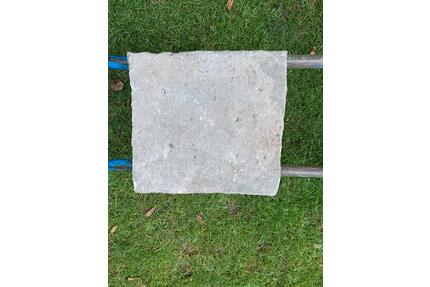 Naturstein Platte Steinplatte ca. 30x30 Eckig bearbeitet - Krefeld Bockum