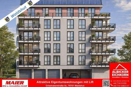 Neubau Waldshut - 3,0 Zimmerwohnung Erdgeschoss mit Lift - Waldshut-Tiengen