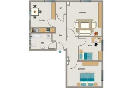 3-Zimmer-Wohnung in Dinslaken Lohberg