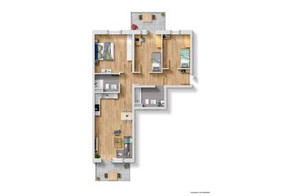Moderne 4-Zi.-Wohnung im Erdgeschoss mit 2 Terrassen - Bamberg