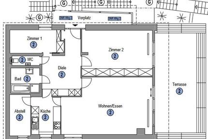 Sonnige XXL-Terrassenwohnung im Land Heilbronn (provisionsfrei) - Talheim