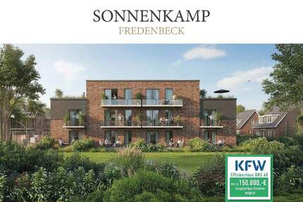 KfW40QNG: Moderne Erdgeschosswohnung mit eigenem Gartenanteil - Fredenbeck