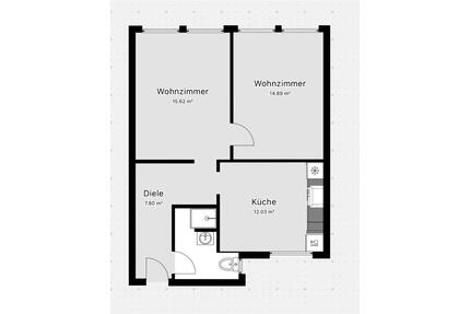 Kernsanierte 2-Zimmer-Wohnung am Marktplatz von Bad Hersfeld
